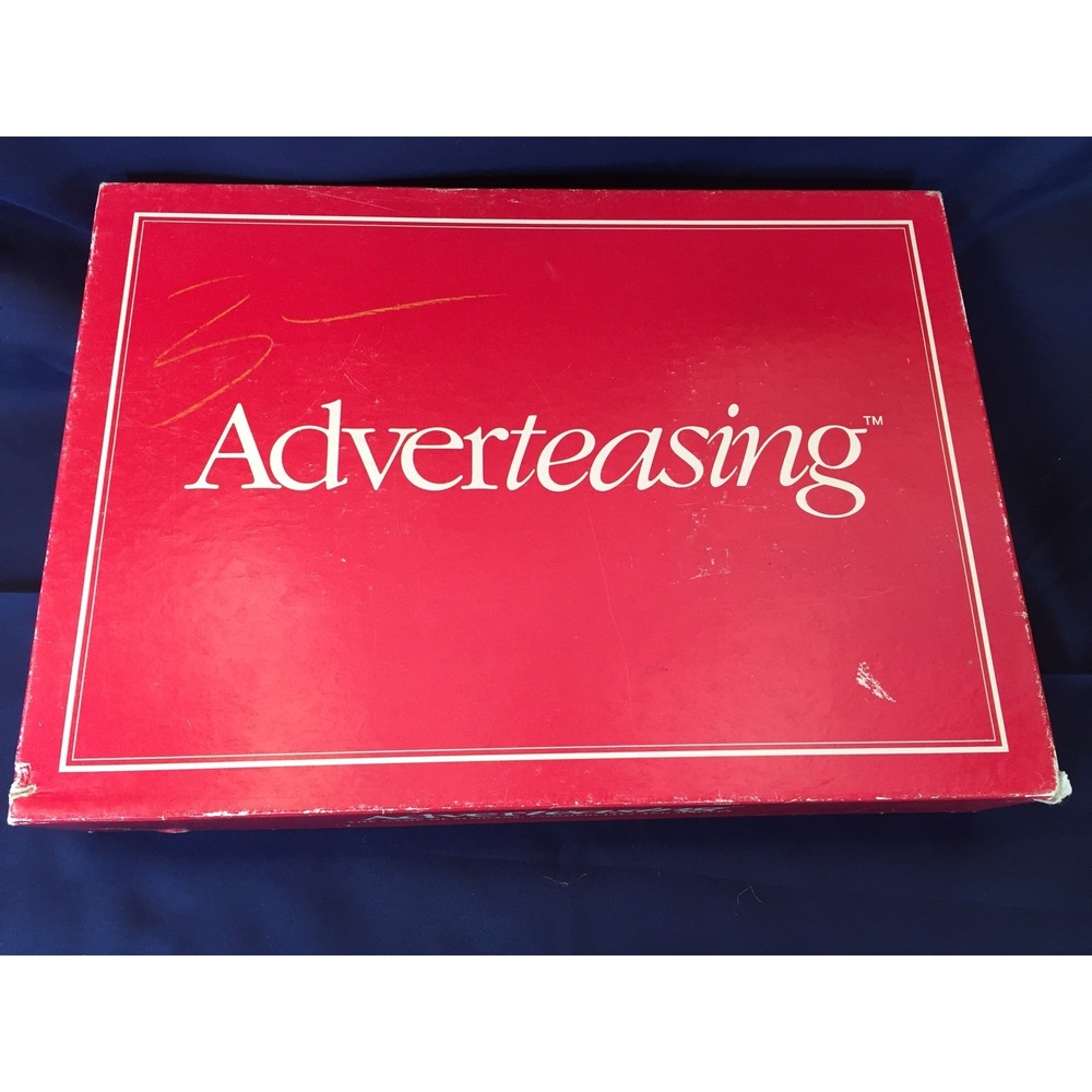 Vintage Adverteasing Board Game Cadaco 1988 Slogans Commercials Jingles Trivia